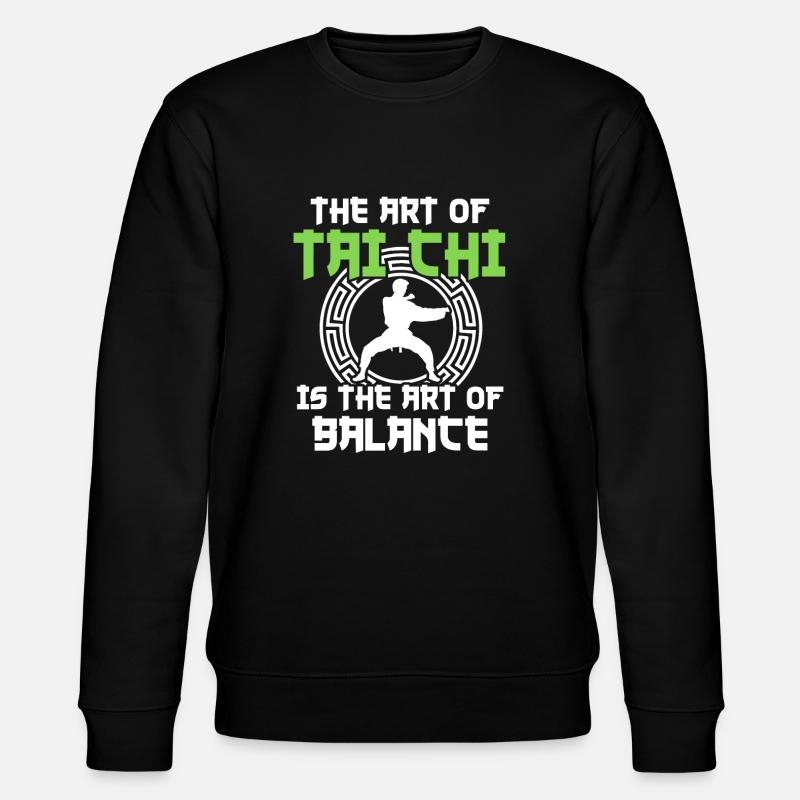Tai Chi Kampfkunst - Stanley/Stella Unisex Bio-Sweatshirt CHANGER  - Schwarz