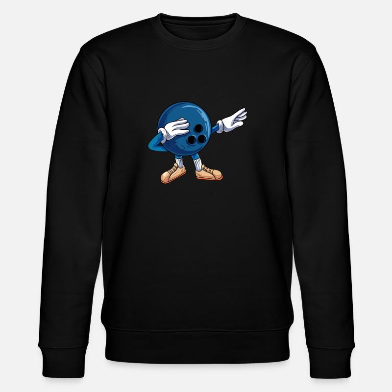 Dabbing Bowlingkugel Kugel - Stanley/Stella Unisex Bio-Sweatshirt CHANGER  - Schwarz