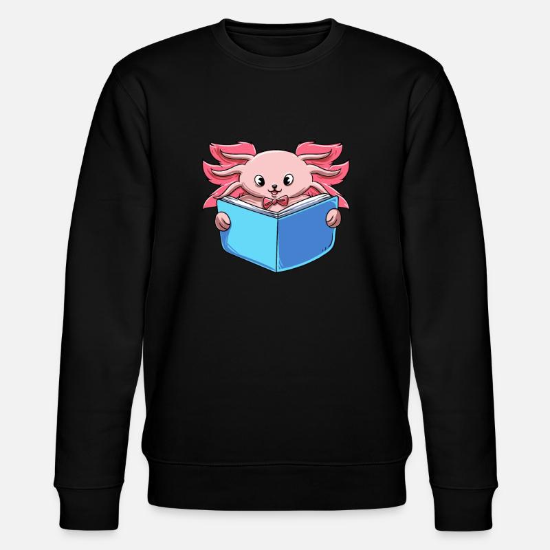 Axolotl Reader Lire - Sweat bio CHANGER Stanley/Stella Unisexe - noir