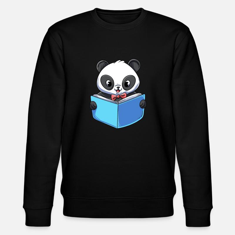 Livre de lecture Panda - Sweat bio CHANGER Stanley/Stella Unisexe - noir