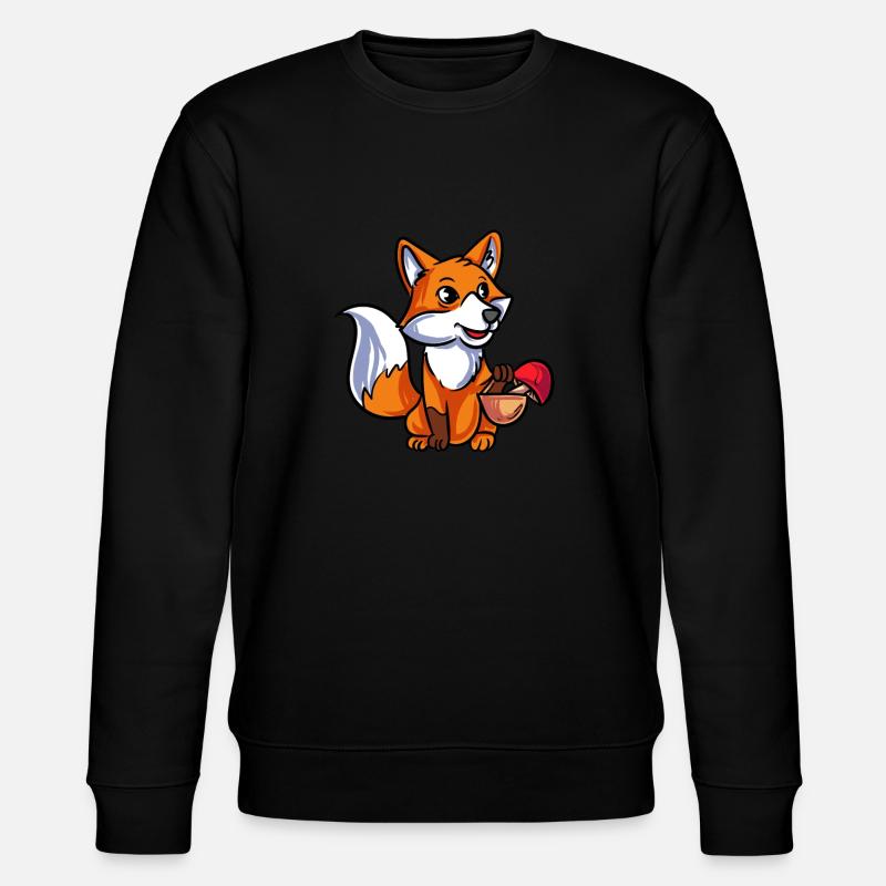 Fuchs - Stanley/Stella Unisex Bio-Sweatshirt CHANGER  - Schwarz