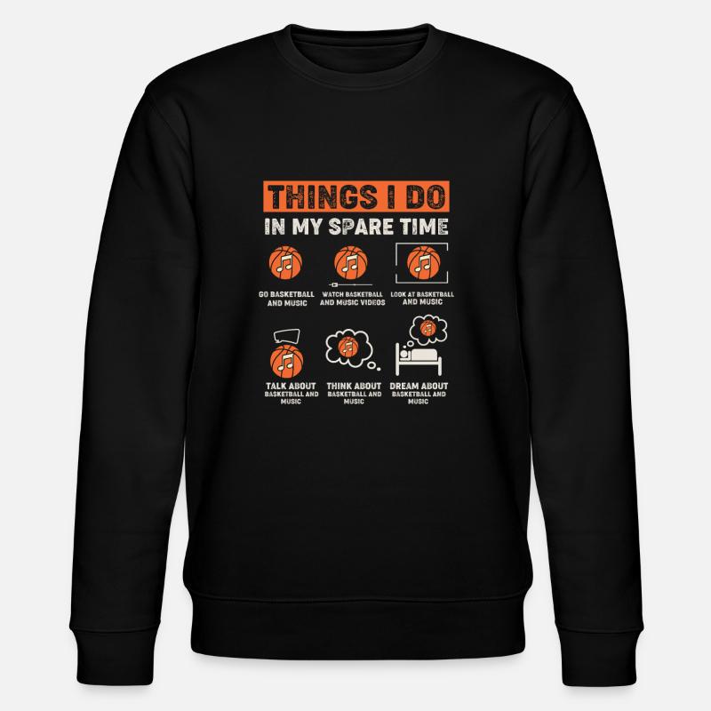 Basketteur de basket-ball - Sweat bio CHANGER Stanley/Stella Unisexe - noir