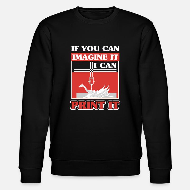 Imprimante d’impression numérique 3D Scan - Sweat bio CHANGER Stanley/Stella Unisexe - noir