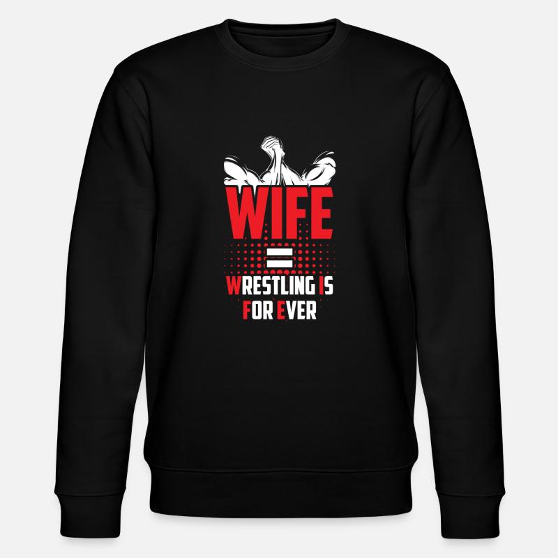 Ringen Grappling Wrestler - Stanley/Stella Unisex Bio-Sweatshirt CHANGER  - Schwarz