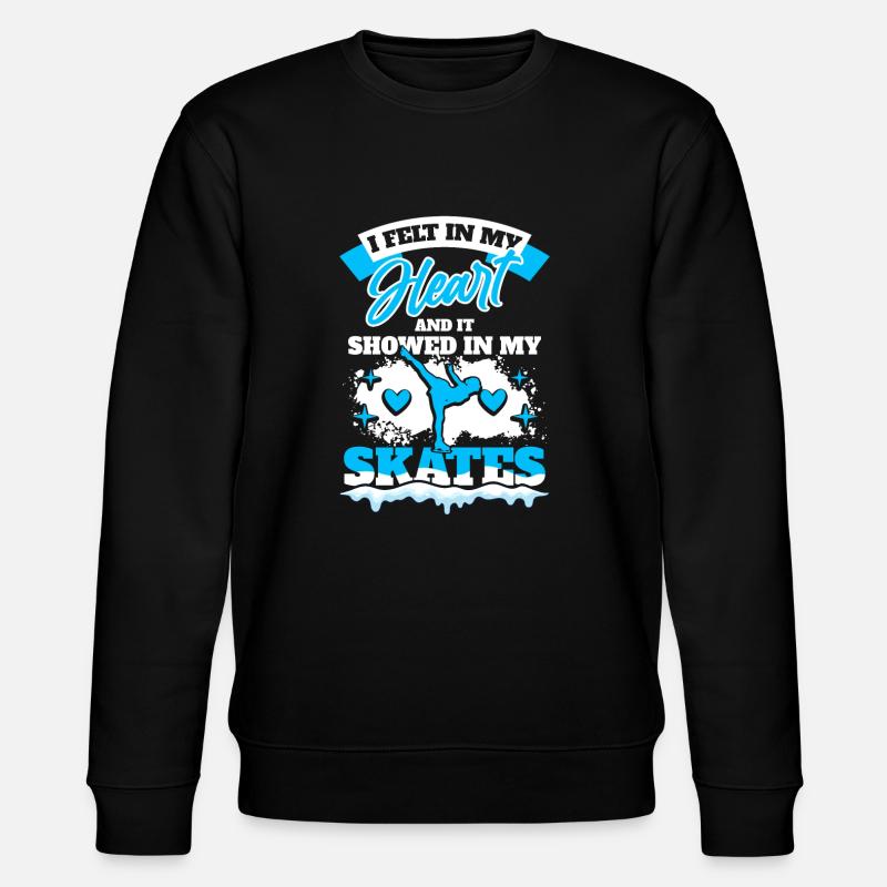 Eislaufen Eiskunstlauf - Stanley/Stella Unisex Bio-Sweatshirt CHANGER  - Schwarz
