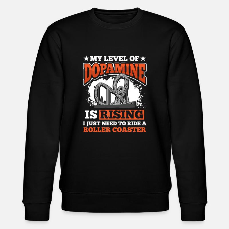 Park Riding Roller Coaster - Stanley/Stella CHANGER Unisex Organic Sweatshirt - black