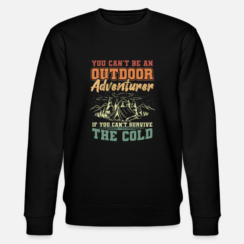 Cooling Survive Cold Adventurers - Stanley/Stella CHANGER Unisex Organic Sweatshirt - black