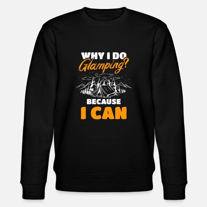 Glamping Glamper Camping - Stanley/Stella CHANGER Unisex Organic Sweatshirt - black