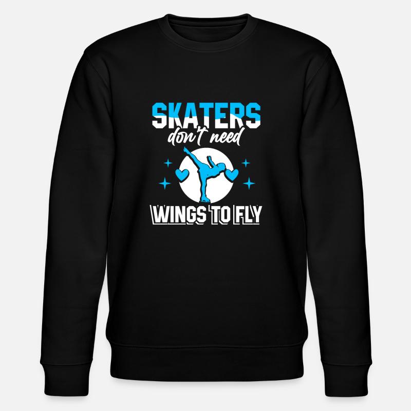Figure Skating Ice Skaters - Stanley/Stella CHANGER Unisex Organic Sweatshirt - black