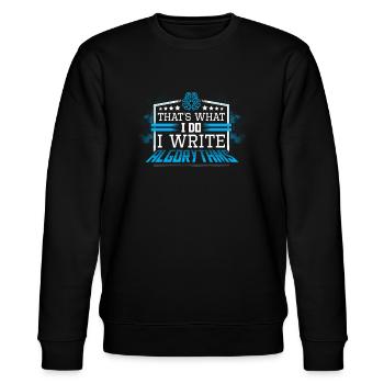 Programmeur développeur de logiciels Javascript - Sweat bio CHANGER Stanley/Stella Unisexe - noir - Devant - Nik (191cm) & Marisol (170cm)
