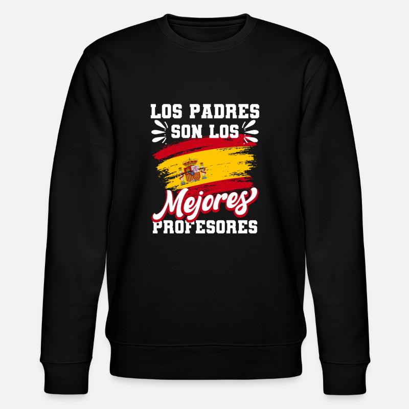 Spanish Papa Daddy Best Daddy - Stanley/Stella CHANGER Unisex Organic Sweatshirt - black