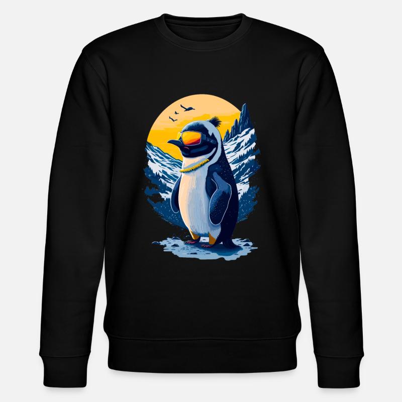 Pingouin mignon - Sweat bio CHANGER Stanley/Stella Unisexe - noir