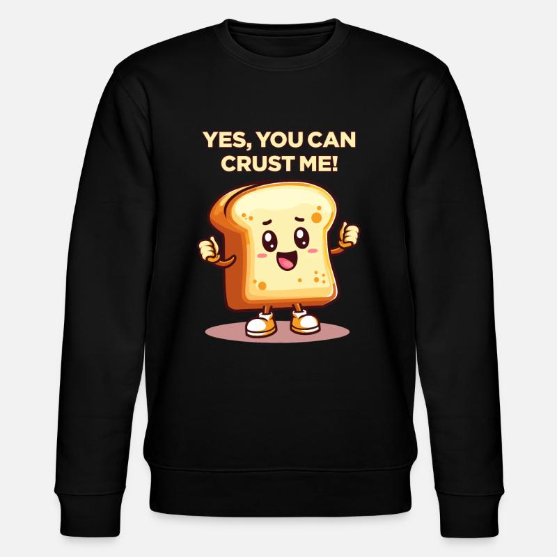 Du kannst mich verkrusten - Stanley/Stella Unisex Bio-Sweatshirt CHANGER  - Schwarz