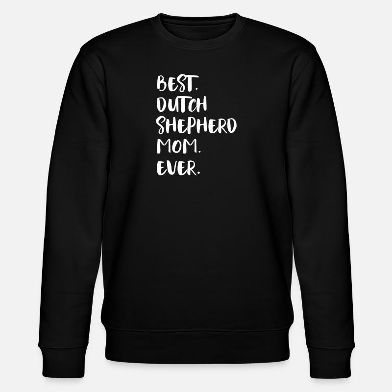 Berger Hollandais Hollandse Herdershond - Sweat bio CHANGER Stanley/Stella Unisexe - noir