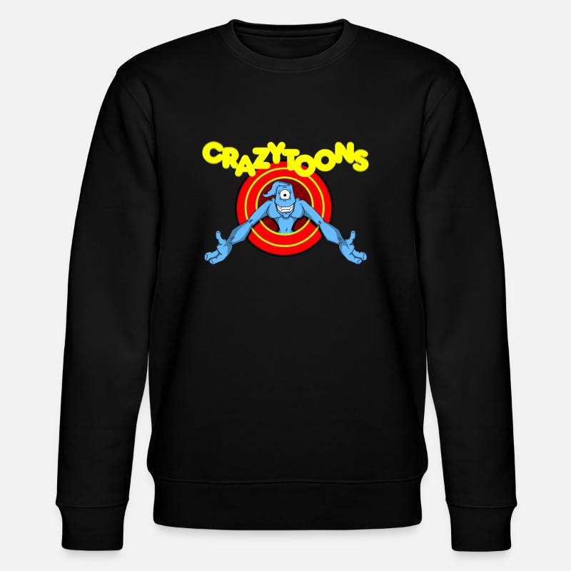 Crazytoons - Stanley/Stella Unisex Bio-Sweatshirt CHANGER  - Schwarz