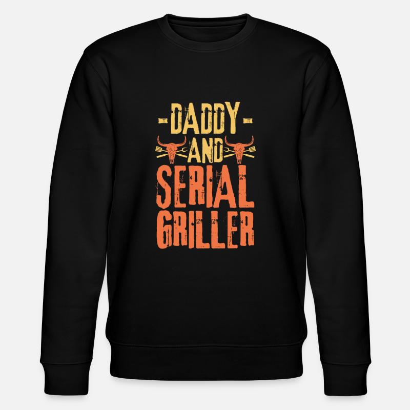Papa et Serial Griller - Sweat bio CHANGER Stanley/Stella Unisexe - noir