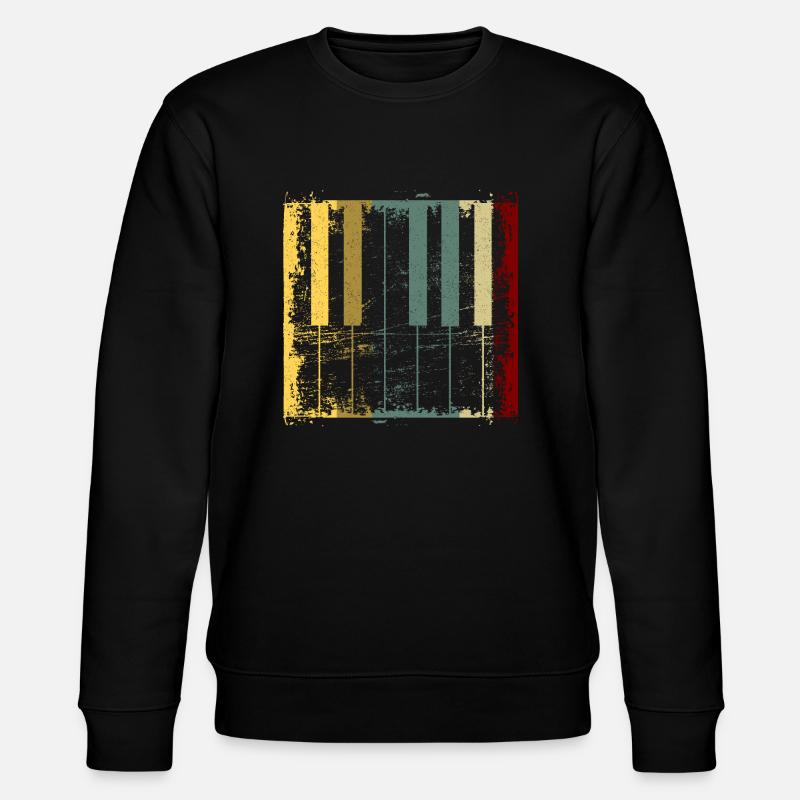 Klavier - Stanley/Stella Unisex Bio-Sweatshirt CHANGER  - Schwarz