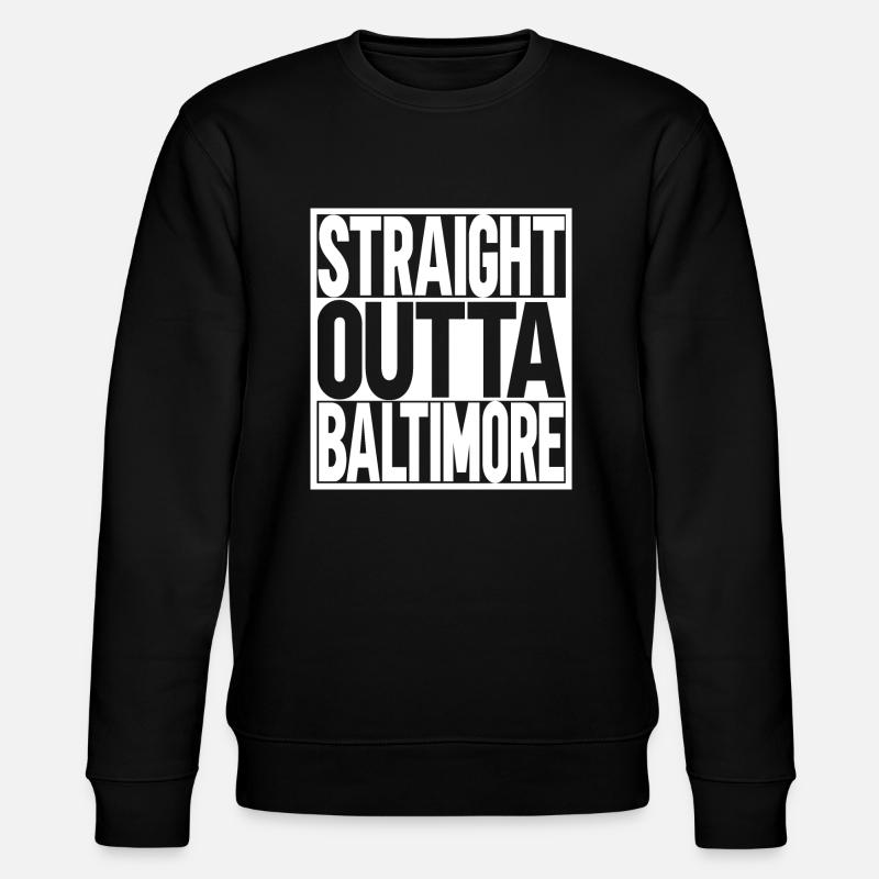 Baltimore - Stanley/Stella Unisex Bio-Sweatshirt CHANGER  - Schwarz