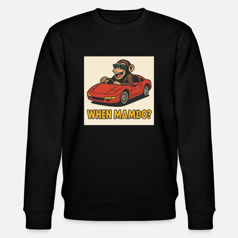 Bitcoin meets Monkey Joe - Stanley/Stella Unisex Bio-Sweatshirt CHANGER - Schwarz