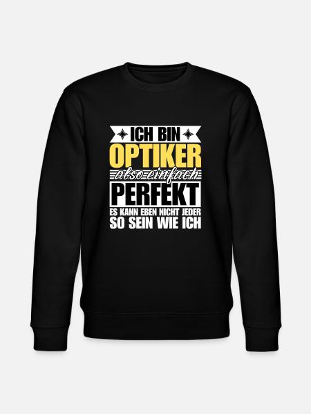 Perfekter Optiker - Stanley/Stella Unisex Bio-Sweatshirt CHANGER - Schwarz