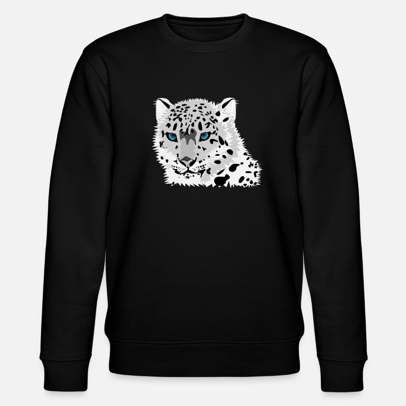 Schneeleopard - Stanley/Stella Unisex Bio-Sweatshirt CHANGER - Schwarz