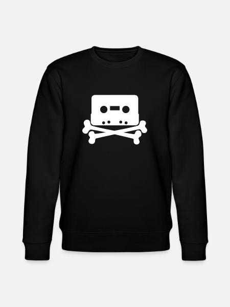 Cassette skull - Stanley/Stella CHANGER Unisex Organic Sweatshirt - black