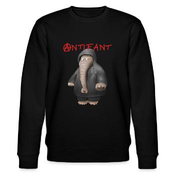 Antifant - Stanley/Stella Unisex Bio-Sweatshirt CHANGER  - Schwarz - Vorne - Nik (191cm) & Marisol (170cm)