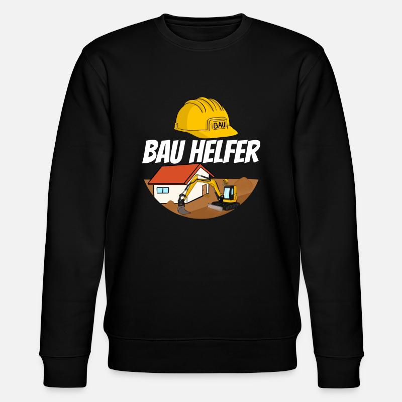 Bauhelfer Baustelle - Stanley/Stella Unisex Bio-Sweatshirt CHANGER  - Schwarz