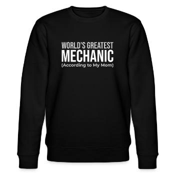 World's best mechanic (according to my mom) - Stanley/Stella CHANGER Unisex Organic Sweatshirt - black - Front - Nik (191cm) & Marisol (170cm)
