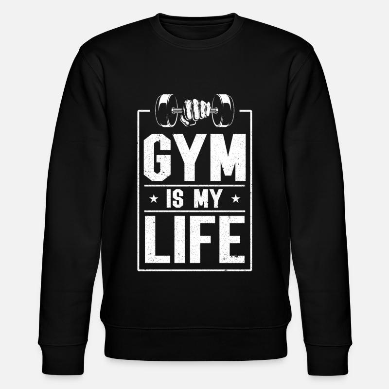 Bodybuilder Body Building Krafttraining Geschenk - Stanley/Stella Unisex Bio-Sweatshirt CHANGER - Schwarz