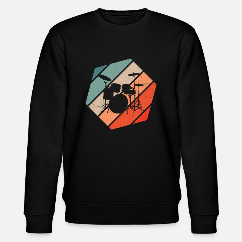 Drummer Drummer Drumming Drums - Stanley/Stella CHANGER Unisex Organic Sweatshirt - black