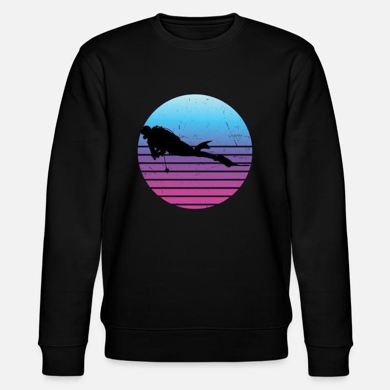 Plongeur Plongeur Hommes Femmes Plongeurs - Sweat bio CHANGER Stanley/Stella Unisexe - noir