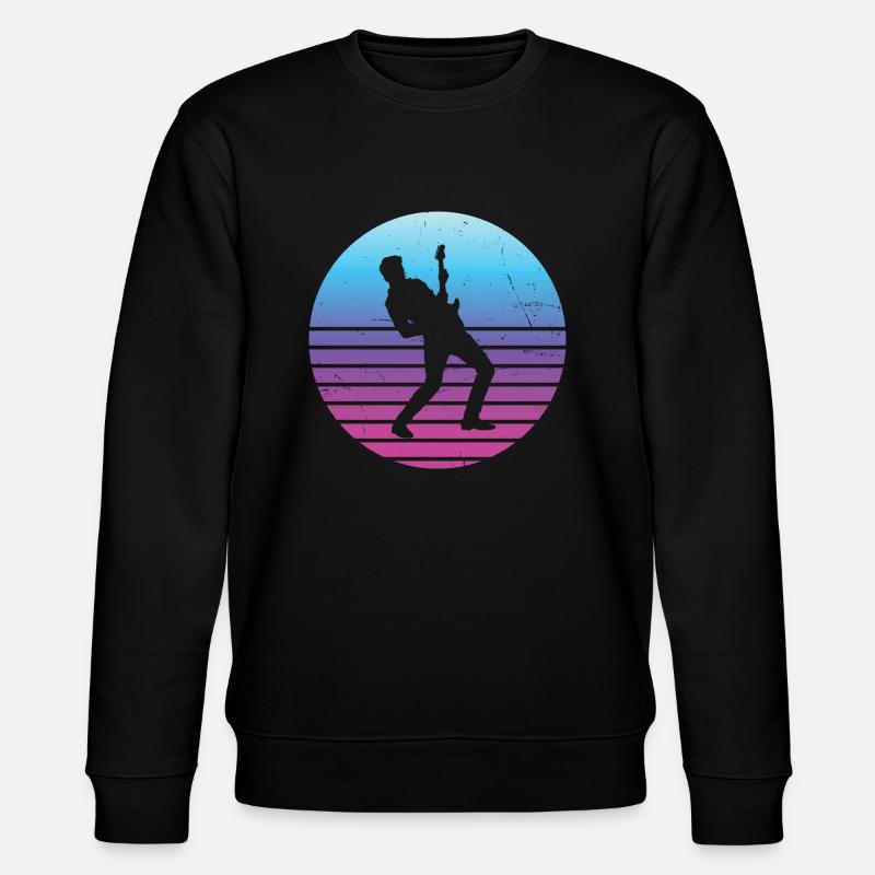 electronic guitar classical guitar guitar - Stanley/Stella CHANGER Unisex Organic Sweatshirt - black