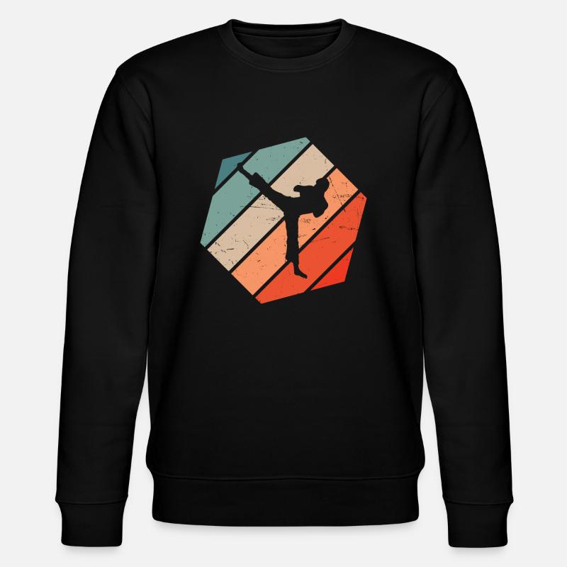 Herren Kickboxer Boxen Kickbox Damen Kickboxing - Stanley/Stella Unisex Bio-Sweatshirt CHANGER  - Schwarz