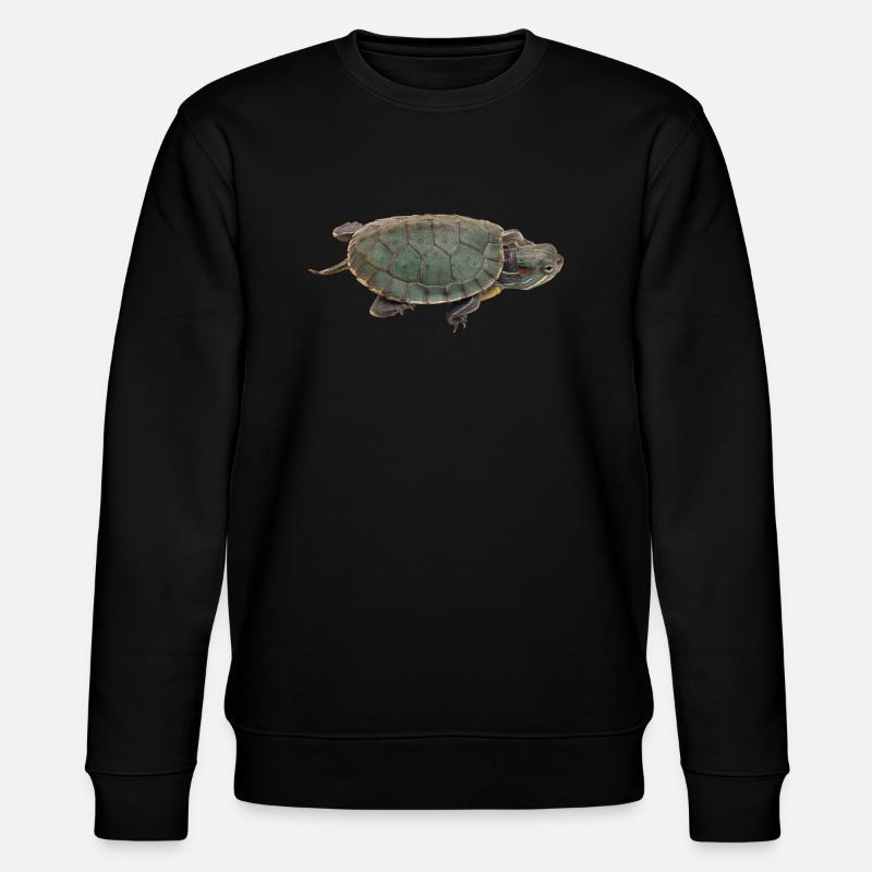 turtle schildkroete tiere animals4 - Stanley/Stella Unisex Bio-Sweatshirt CHANGER - Schwarz