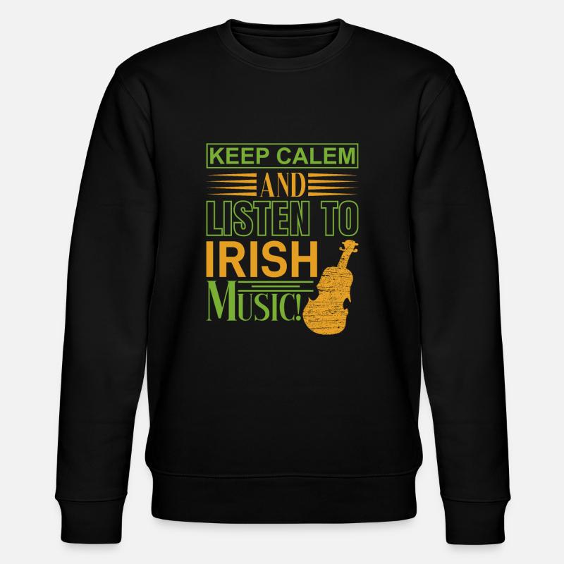Keep Calm St. Patricks Day - Sweat bio CHANGER Stanley/Stella Unisexe - noir