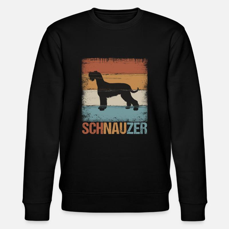Schnauzer Hund Hundehalter Geschenkidee - Stanley/Stella Unisex Bio-Sweatshirt CHANGER  - Schwarz