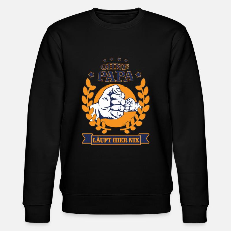 Bester Papa - Stanley/Stella Unisex Bio-Sweatshirt CHANGER  - Schwarz