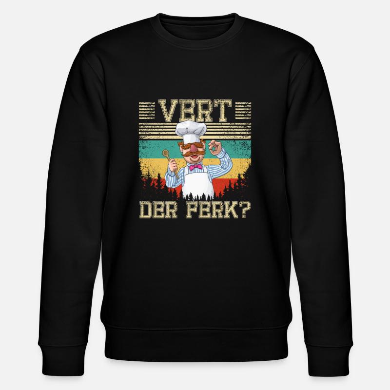 Vert Der Ferk - Stanley/Stella Unisex Bio-Sweatshirt CHANGER  - Schwarz