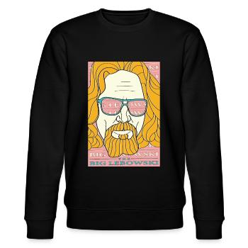 The Big Lebowski - Dude - Stanley/Stella Unisex Bio-Sweatshirt CHANGER  - Schwarz - Vorne - Nik (191cm) & Marisol (170cm)