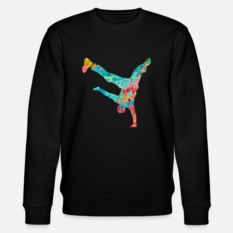 Breakdance Breakdancer PopArt - Stanley/Stella Unisex Bio-Sweatshirt CHANGER  - Schwarz