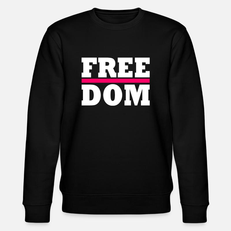 Freedom - Stanley/Stella Unisex Bio-Sweatshirt CHANGER  - Schwarz