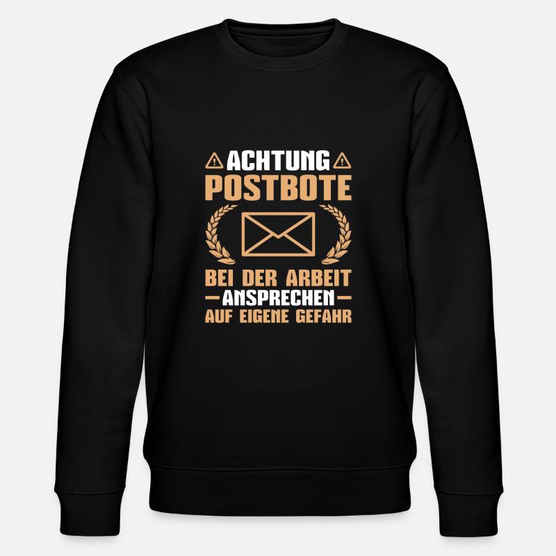 Post Paketdienst Briefträger Postbote - Stanley/Stella Unisex Bio-Sweatshirt CHANGER  - Schwarz