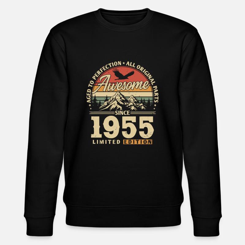 Great since 1955 - Stanley/Stella CHANGER Unisex Organic Sweatshirt - black