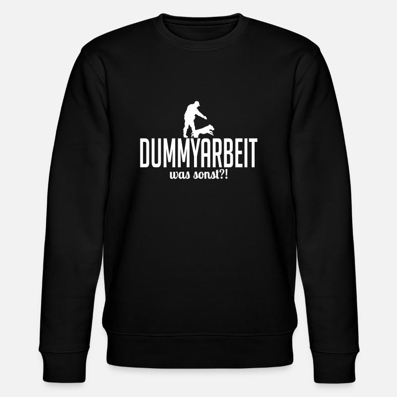 DUMMY WORK what else - Stanley/Stella CHANGER Unisex Organic Sweatshirt - black