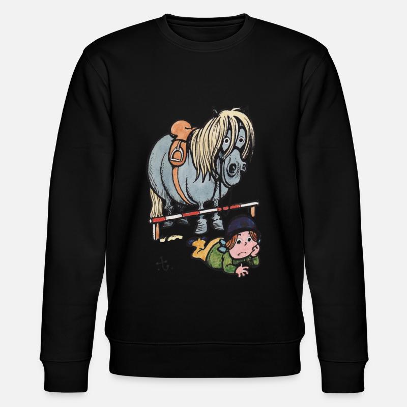 Thellwell Cheval Saut D'Obstacles - Sweat bio CHANGER Stanley/Stella Unisexe - noir