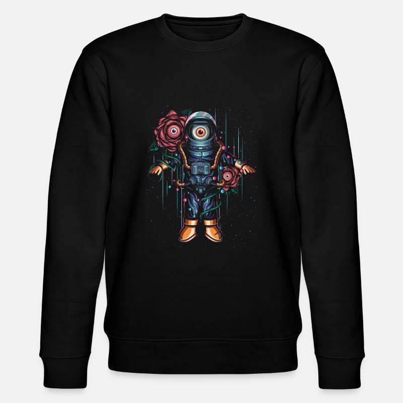 Alien Astronaut - Stanley/Stella Unisex Bio-Sweatshirt CHANGER  - Schwarz