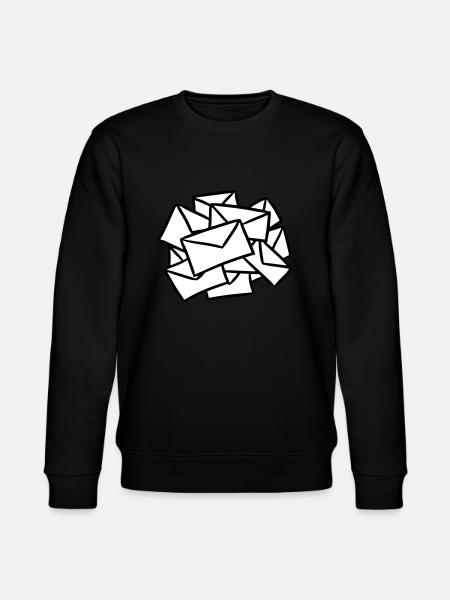 Breve postbud breve brev mail post beskeder - Stanley/Stella økologisk unisex-sweatshirt CHANGER  - sort