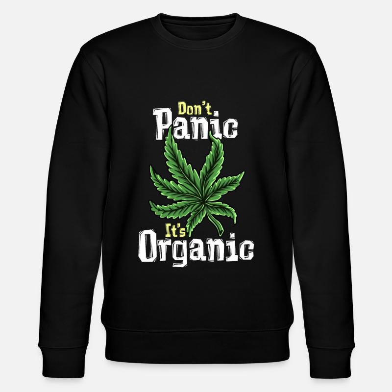 Cannabis - Stanley/Stella Unisex Bio-Sweatshirt CHANGER  - Schwarz