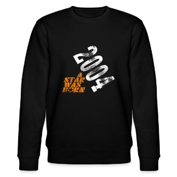 2004 - Stanley/Stella CHANGER Unisex Organic Sweatshirt - black - Front - Nik (191cm) & Marisol (170cm)